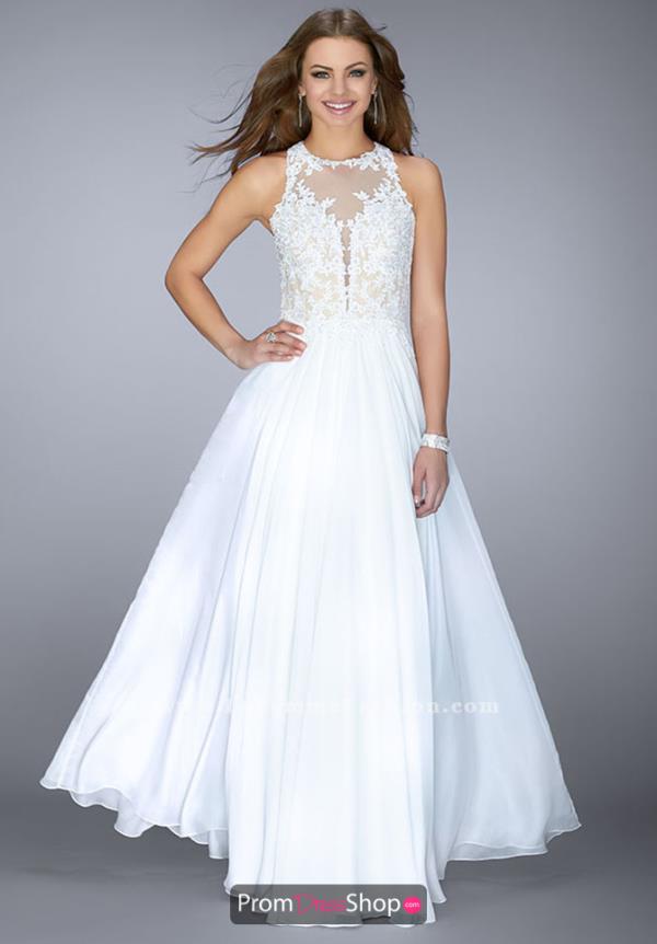 Applique Long La Femme Dress 23704
