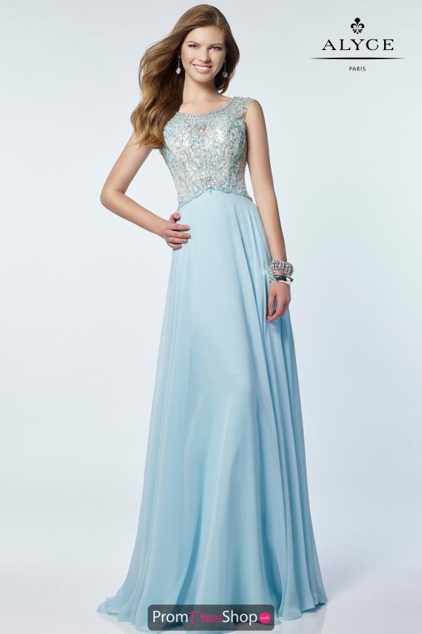 Alyce Paris A Line Scoop Dress 6679