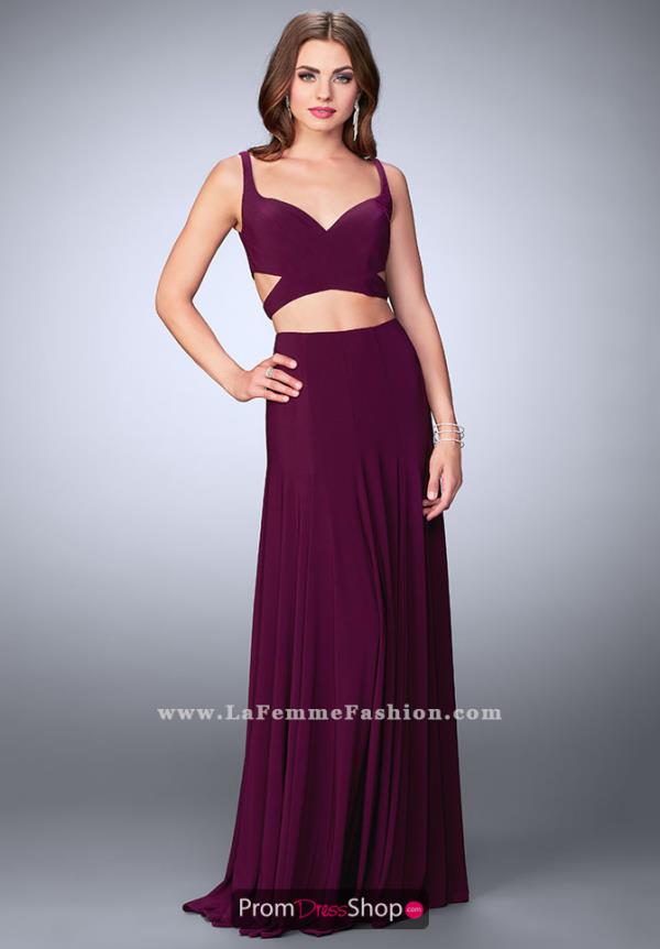 La Femme Jersey Two Piece Dress 23986