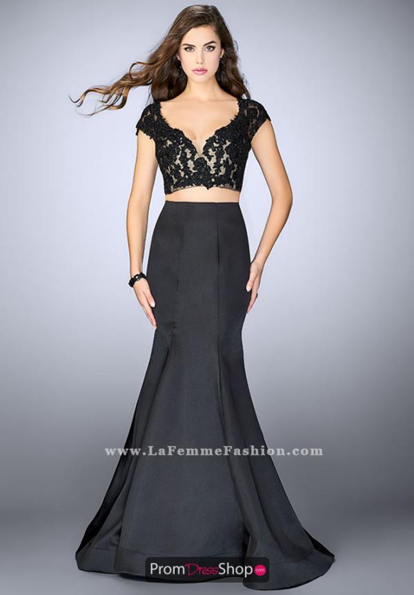 La Femme Two Piece Mermaid Dress 24239