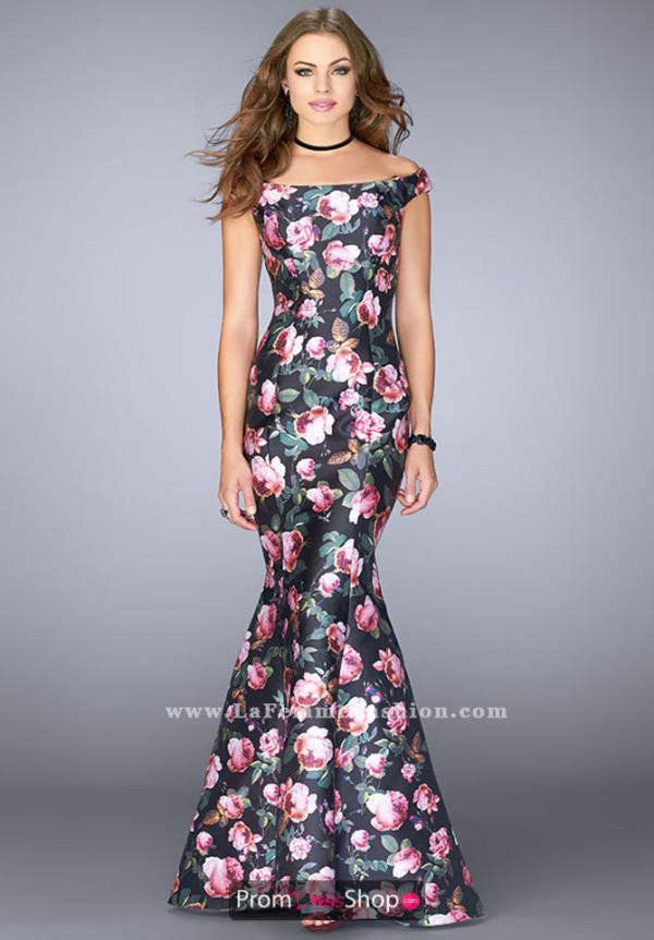 La Femme Cap Sleeve Mikado Dress 24551
