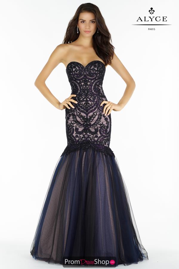 Alyce Paris Beaded Long Dress 446752