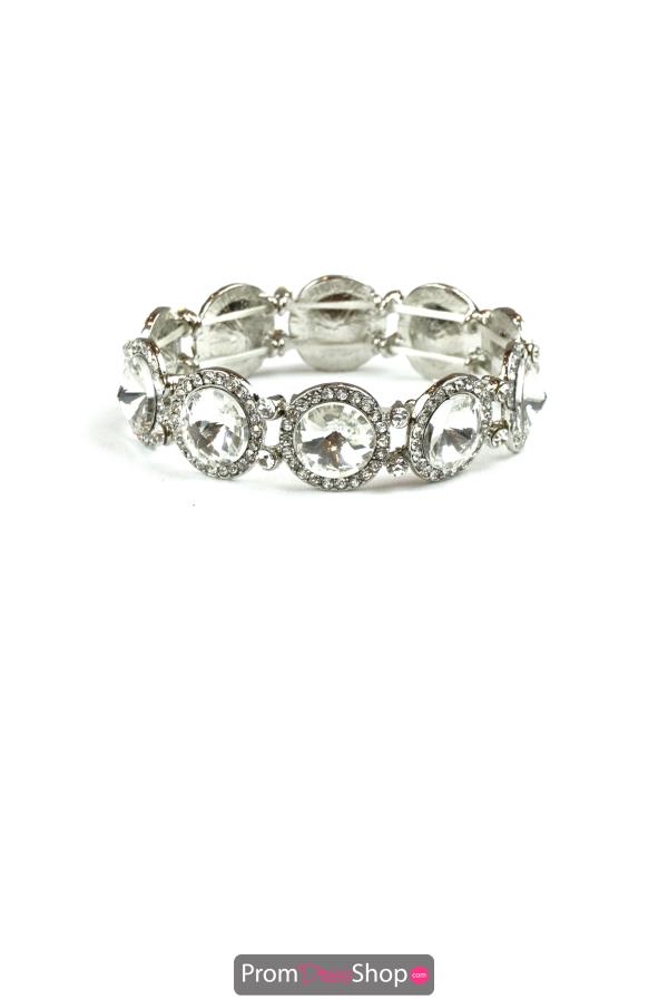 Single Strand Evening Bracelet in Silver SB417