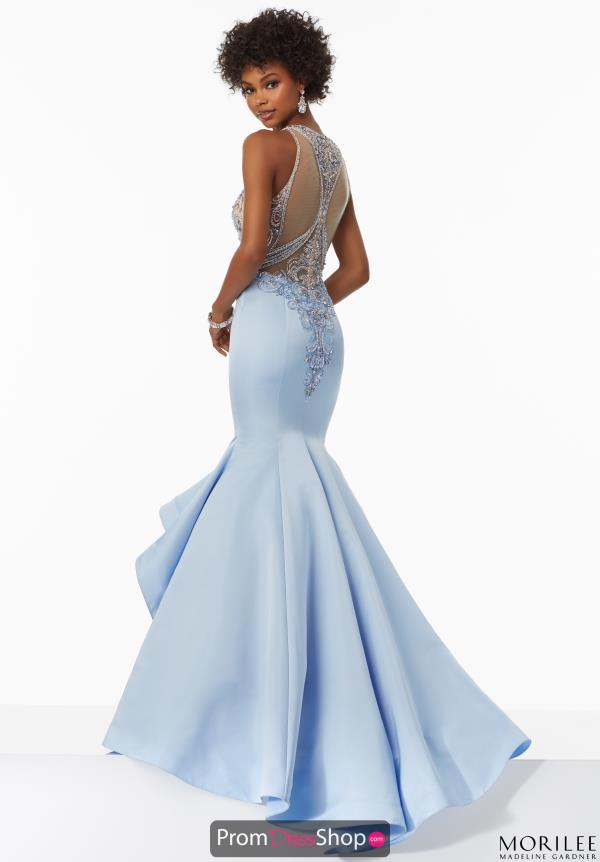 Mori Lee Long Satin Dress 99031