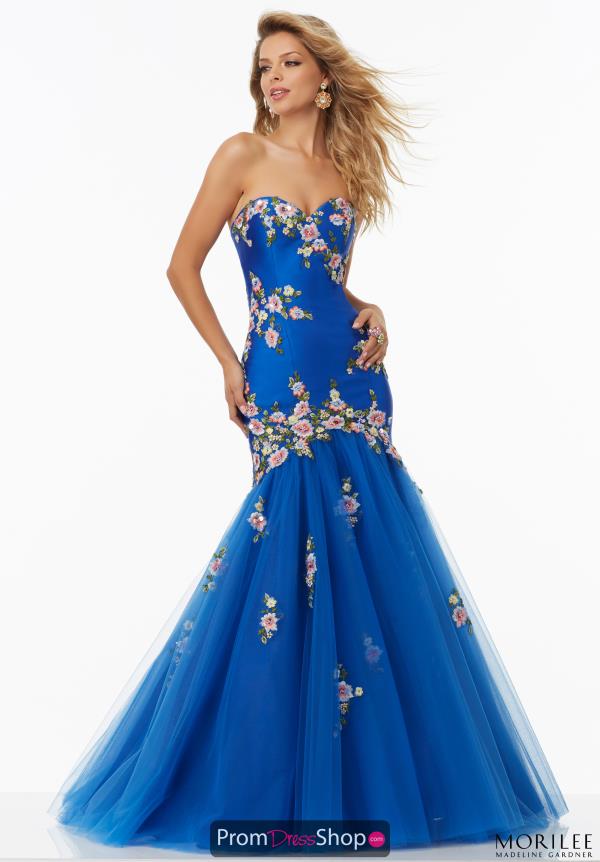 Mori Lee Beaded Mermaid Dress 99077