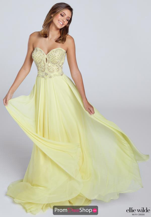 Ellie Wilde Long A Line Dress EW117123