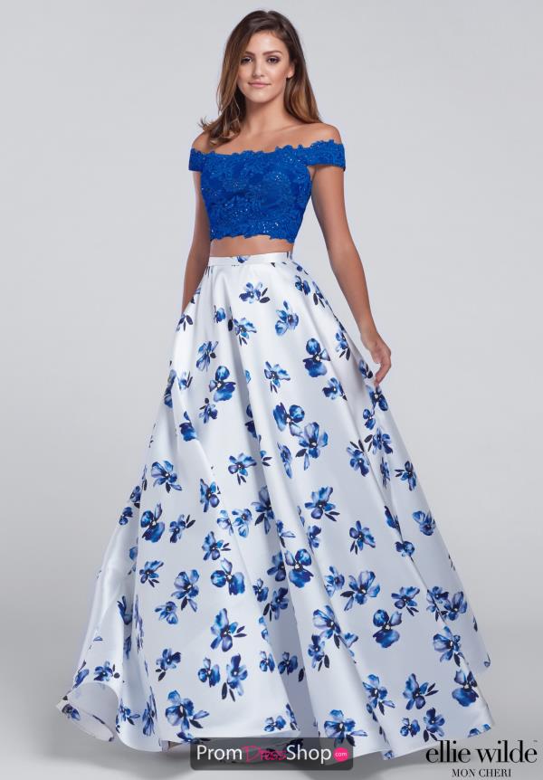 Two Piece Lace Ellie Wilde Dress EW117148