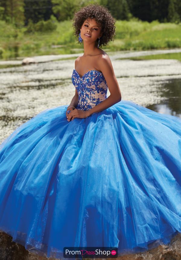 Mori Lee Tulle Red Skirt Ball Gown 99140