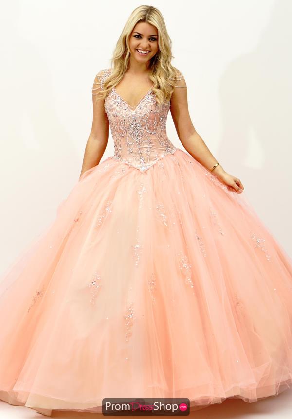 Vizcaya Quinceanera Lace Back Tulle Gown 89065