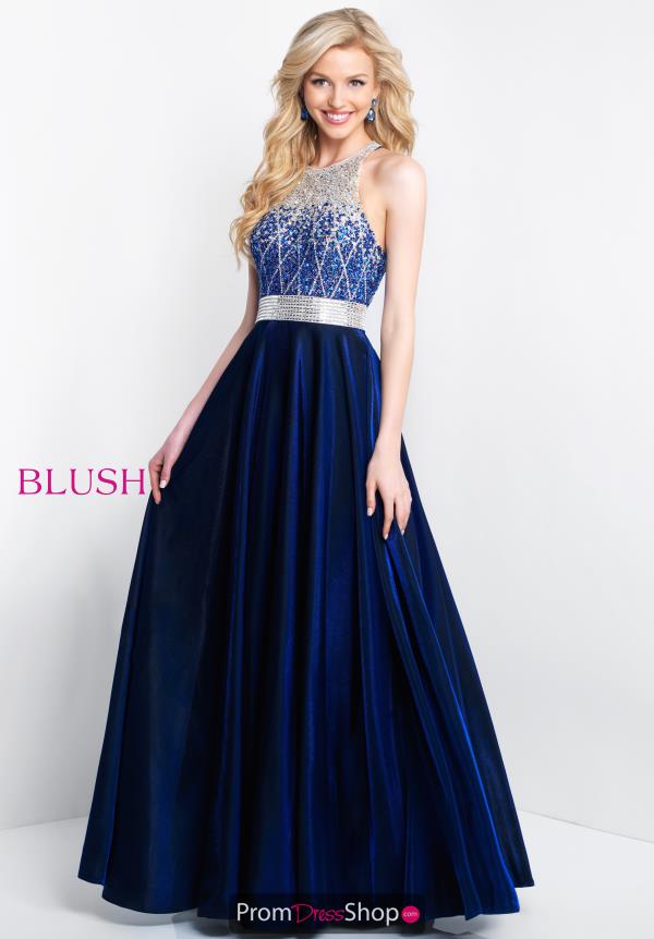 Blush Long A Line Dress 11539