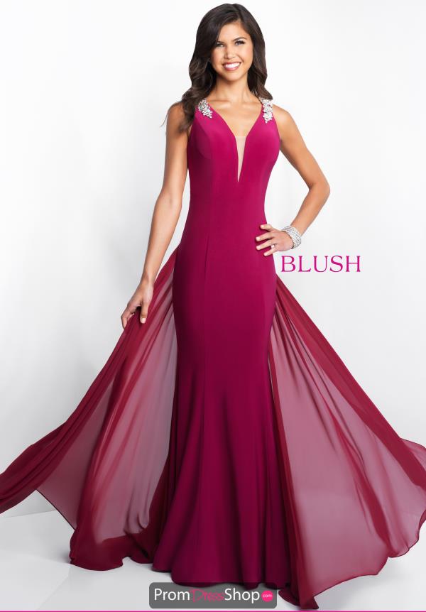 Blush V- Neckline Fitted Dress 11564