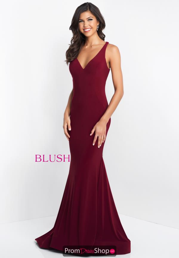 Blush Long Jersey Dress C1018