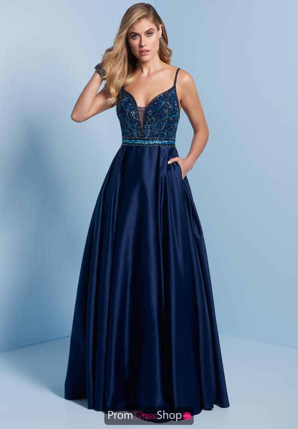 Splash Beaded A Line Dress J750