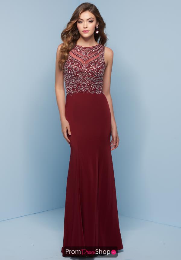 Splash Long Fitted Dress J777