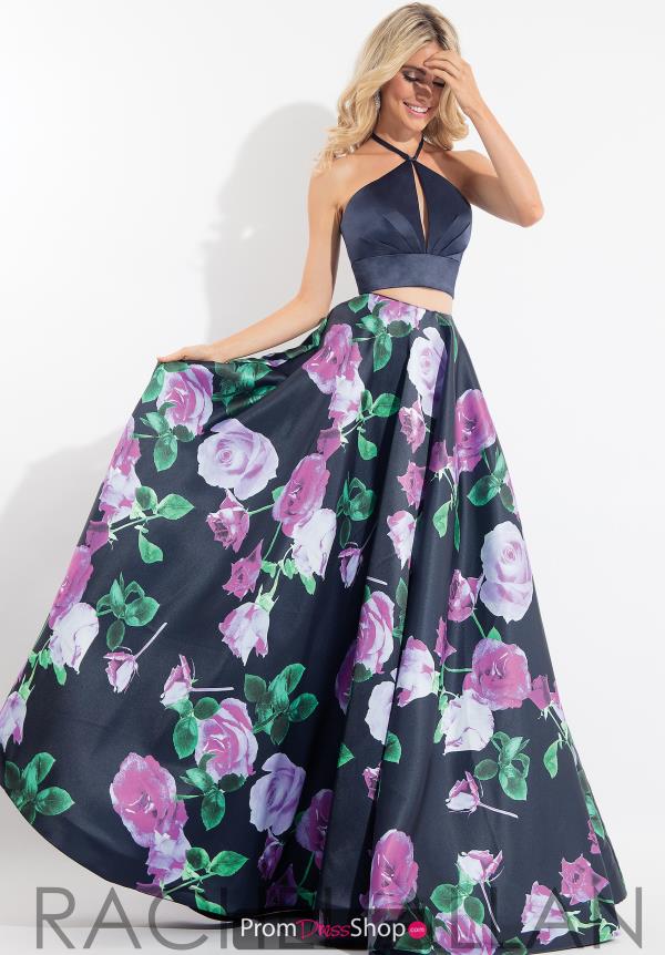 Rachel Allan Halter Two Piece Dress 6028