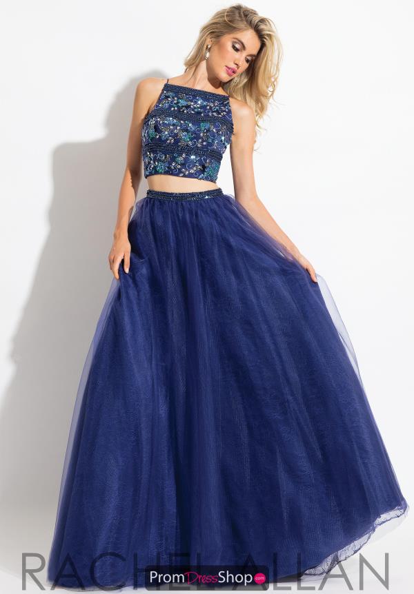 Rachel Allan A Line Beaded Dress 6036