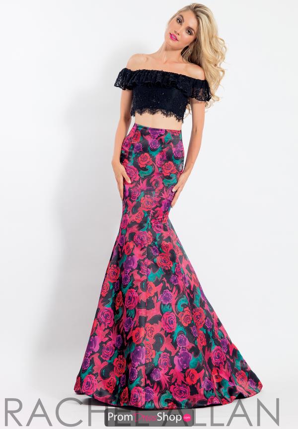 Rachel Allan Off the Shoulder Mermaid Dress 6066