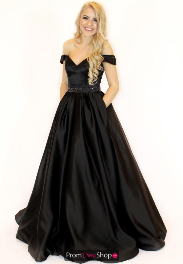 Sherri Hill Long Satin Dress 51124