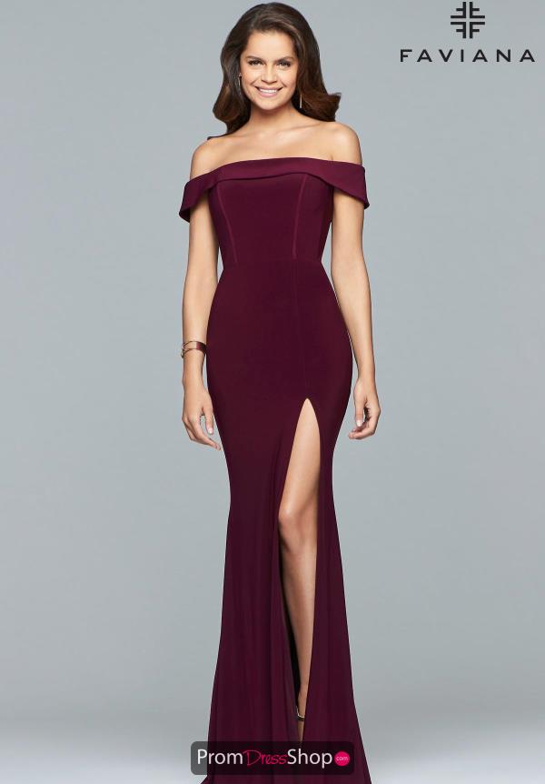 Off The Shoulder Fitted Dress S10015