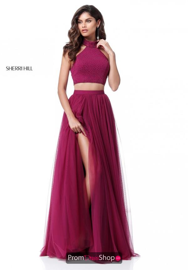 Sherri Hill Long Chiffon Dress 51721