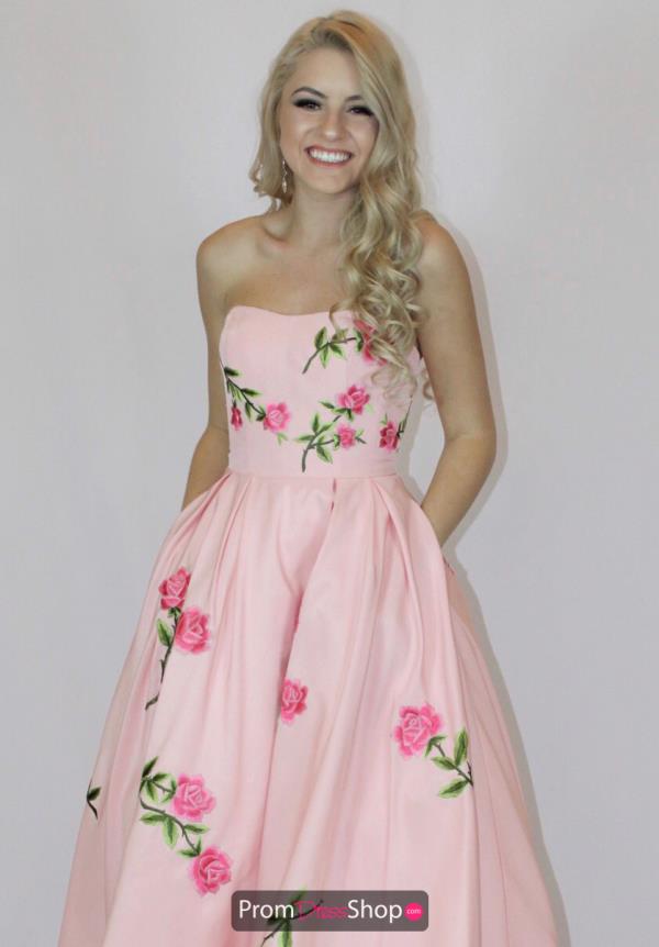 Sherri Hill Long Print Dress 51177