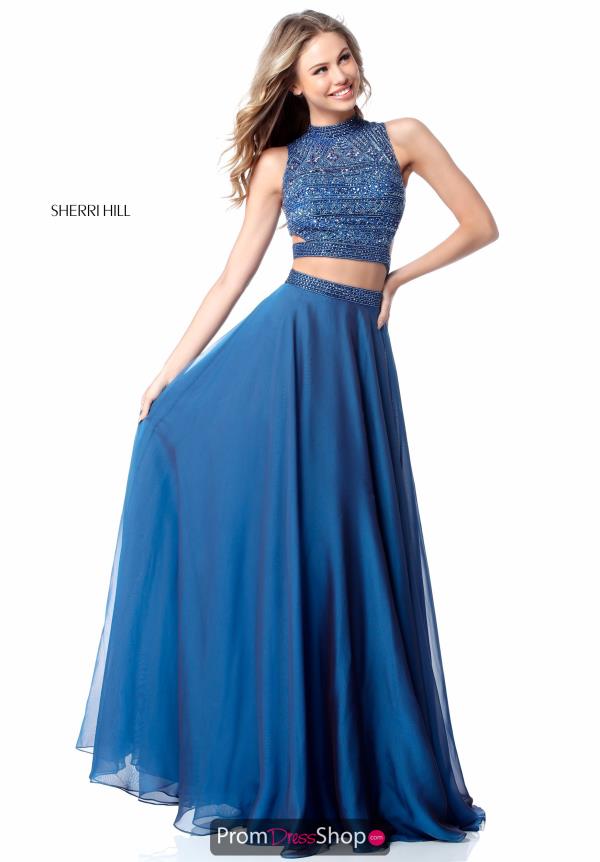 Sherri Hill Two Piece Beaded Dress 51871