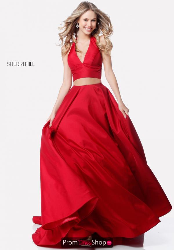 Sherri Hill Taffeta A Line Dress 51923