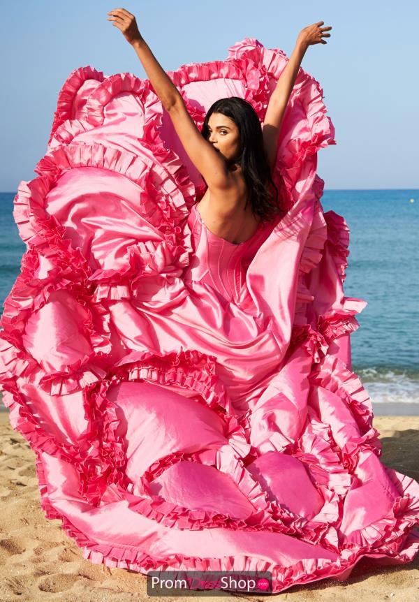 Sherri Hill Strapless A Line Dress 51578