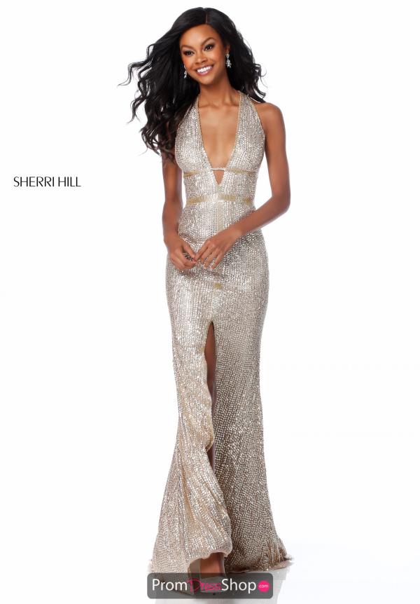 Sherri Hill Open Back Fitted Dress 51752