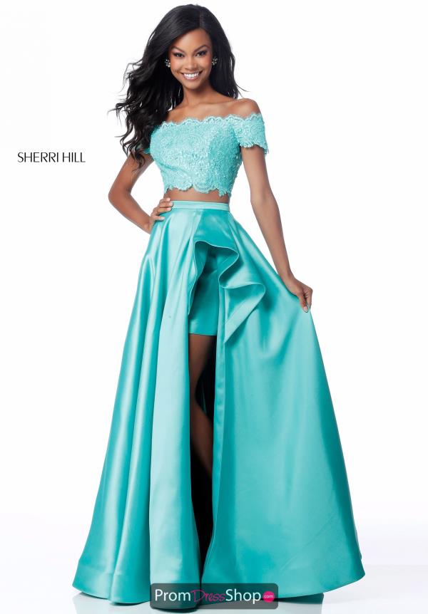 Sherri Hill Lace Two Piece Dress 51857