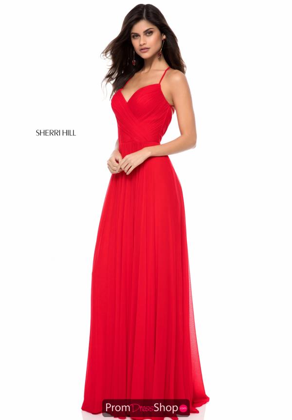 Sherri Hill A Line Open Back Dress 51997