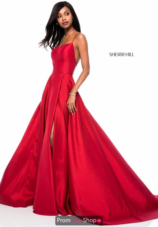 Sherri Hill Open Back Long Dress 52022