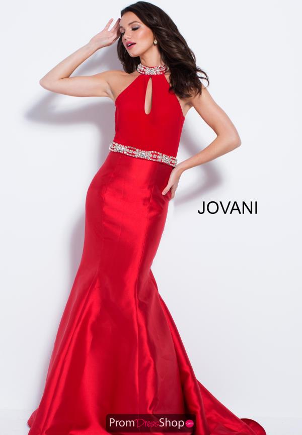 Jovani High Neckline Fitted Dress 53206