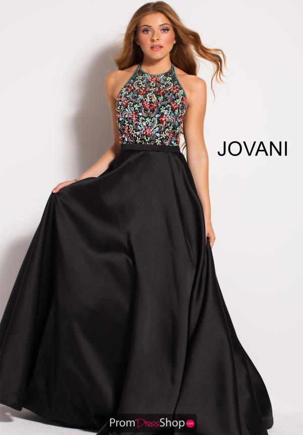 Jovani Beaded A Line Dress 55129