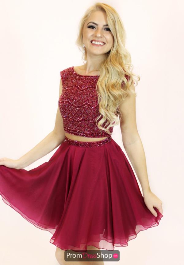 Sherri Hill Short Two Piece Beaded Dress 51298