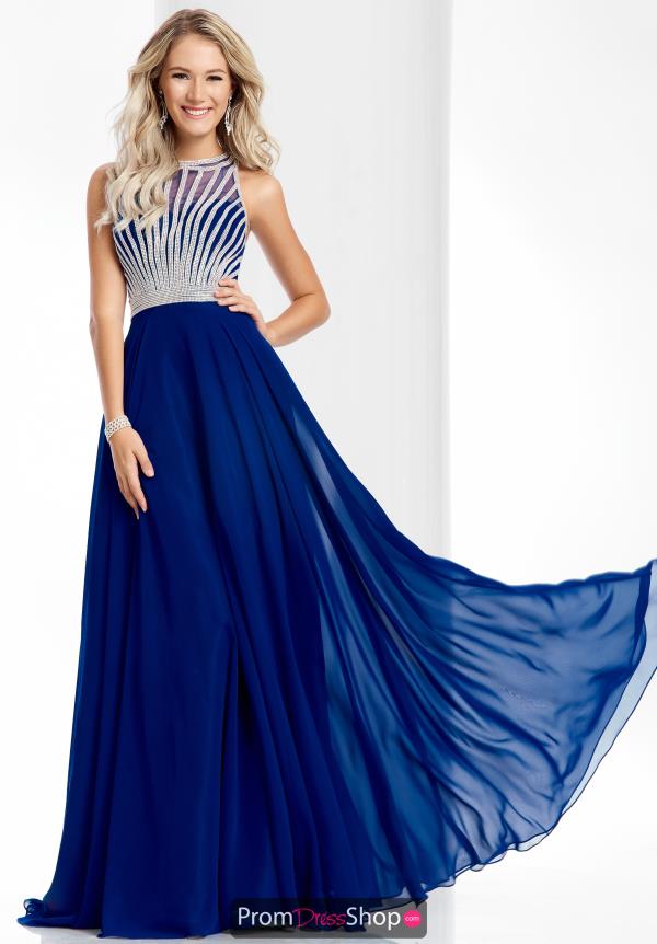 Clarisse High Neckline Beaded Dress 3068