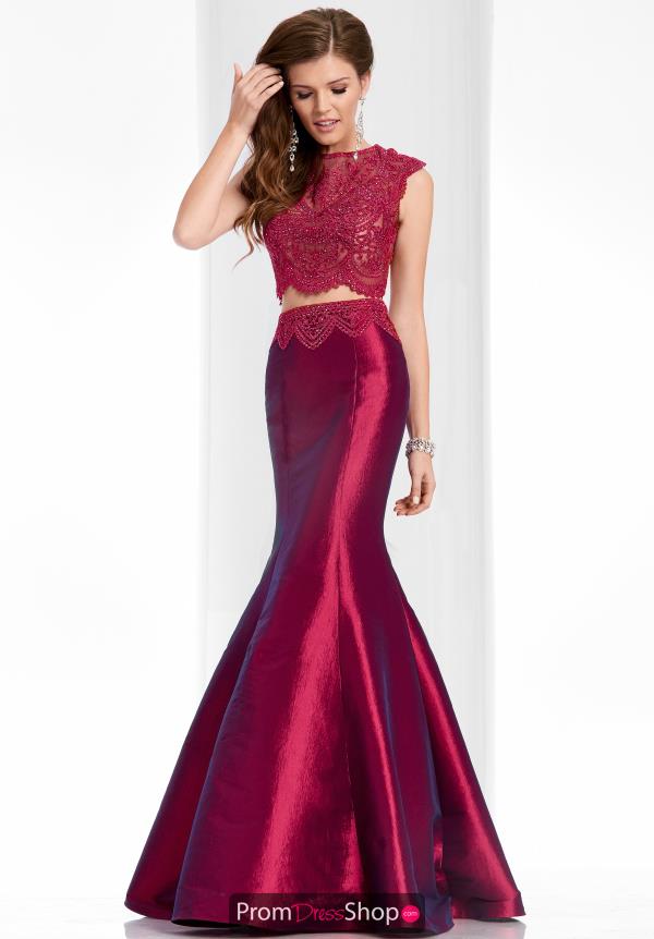Clarisse High Neckline Mermaid Dress 3148