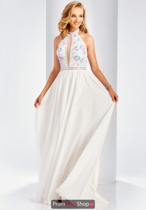 Clarisse White A Line Dress 3532