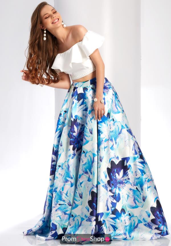 Clarisse Off the Shoulder A Line Dress 4937