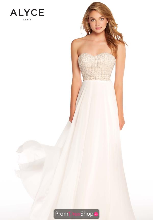 Alyce Paris Sweetheart Chiffon Dress 60047