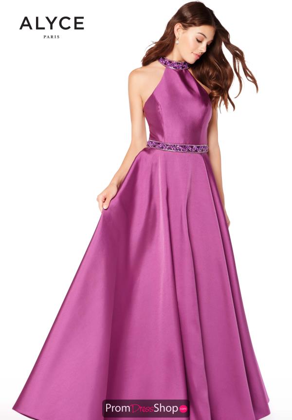 Alyce Paris High Neckline Beaded Dress 60104