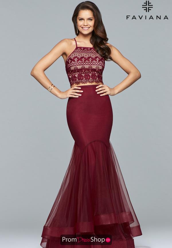 Faviana Two Piece Mermaid Dress S10044
