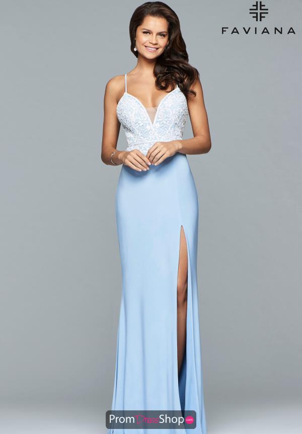 Faviana V-Neck Fitted Dress S10051
