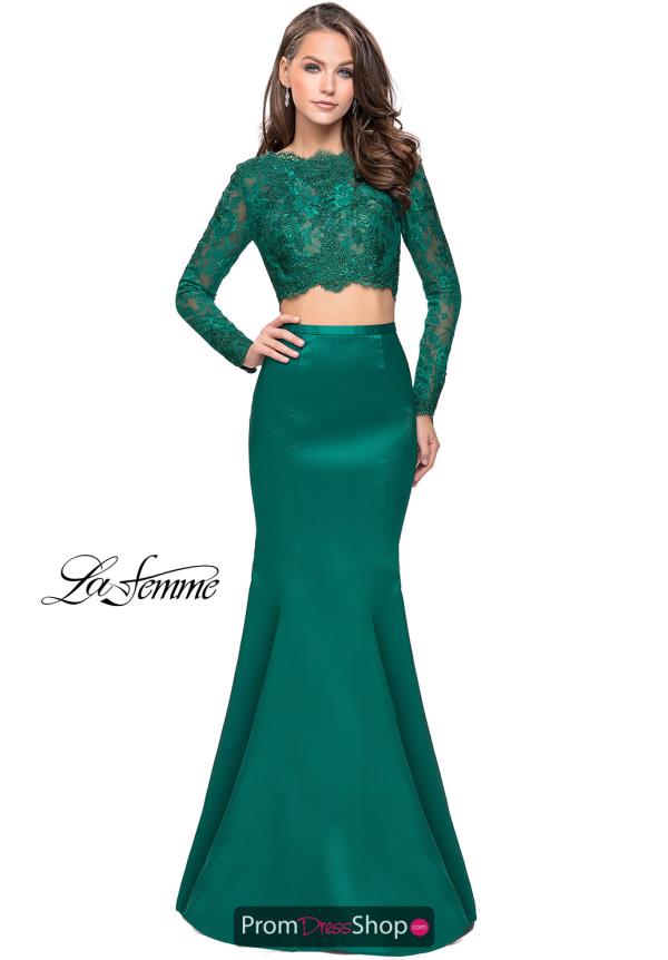 La Femme Two Piece Mermaid Dress 25324