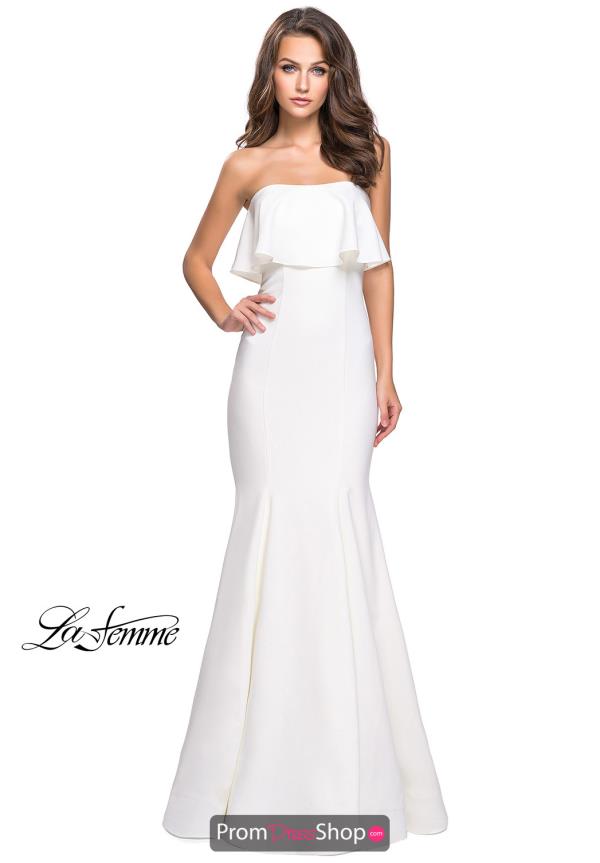 La Femme Fitted Long Dress 25419