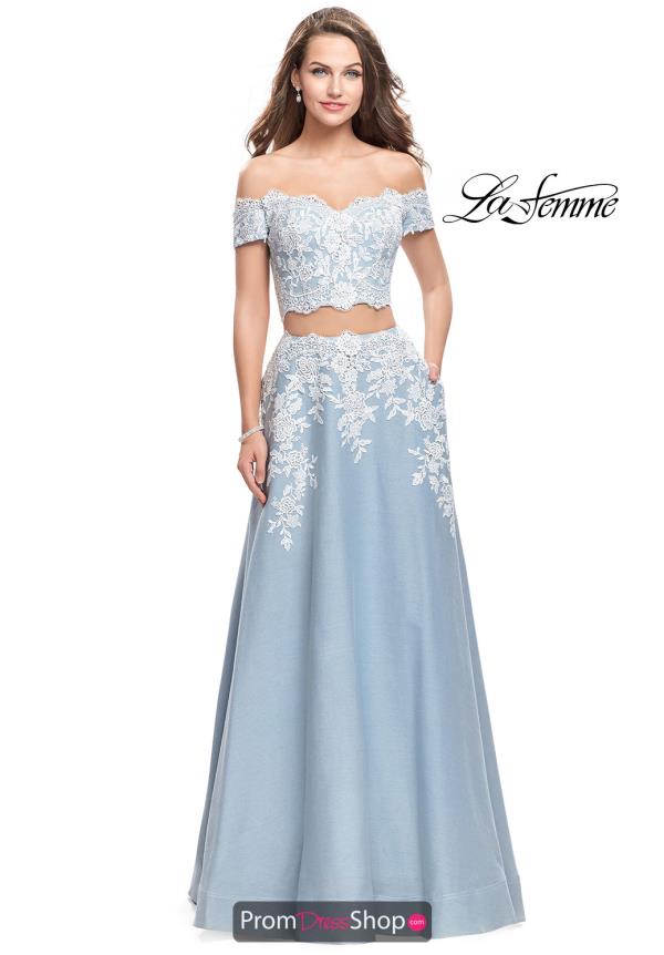 La Femme Two Piece A Line Dress 25655