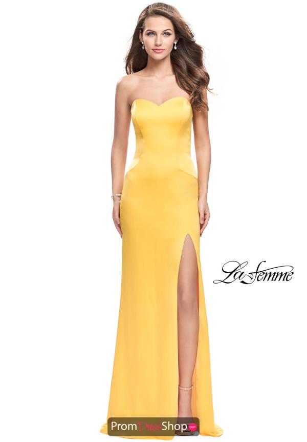 La Femme Fitted Long Dress 26253