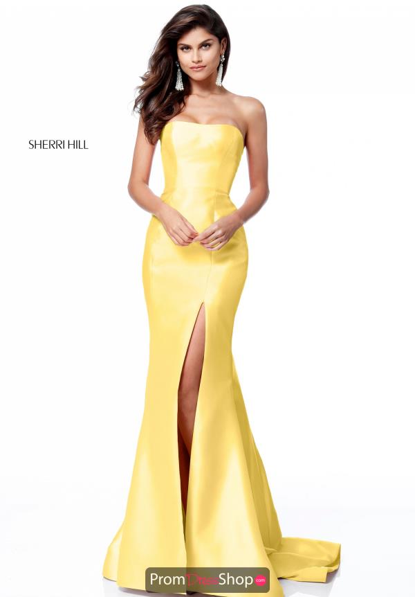 Sherri Hill Taffeta Fitted Dress 51671