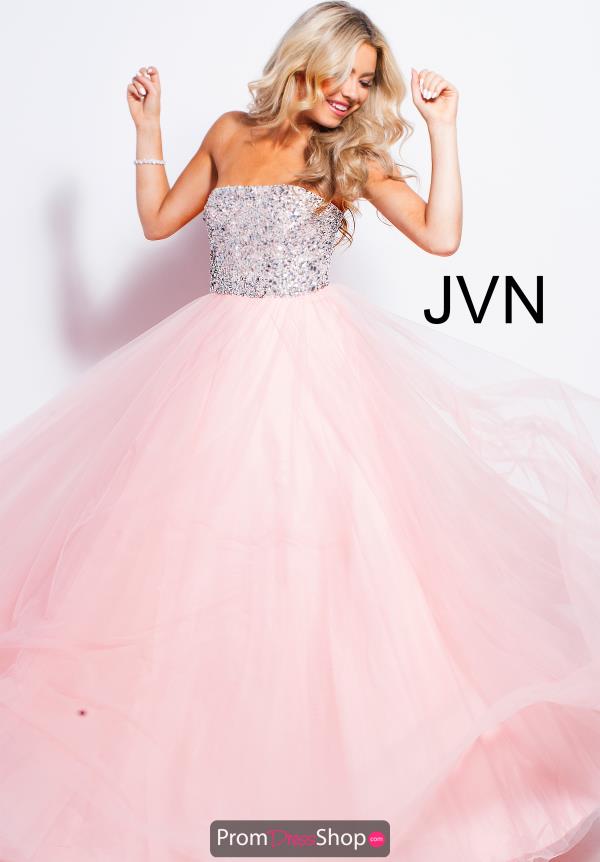 JVN by Jovani Tulle Skirt A Line Dress JVN52131