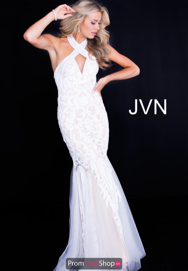 JVN by Jovani Halter Top Mermaid Dress JVN53216
